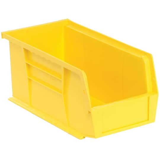 Quantum Food Service QUS230 YL Stack & Hang Shelf Bin - 10 7/8 x 5 1/2, Yellow, Case of 12